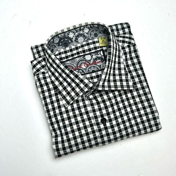 ROBERT GRAHAM Boy’s Button Up Shirt
Cotton Plaid Contrast Cuffs M (10-12) - Picture 3 of 11